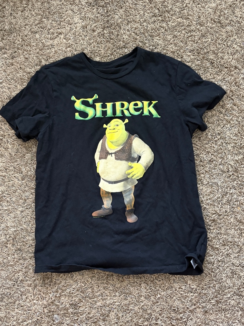 Old Navy Black Shrek Graphic Tee